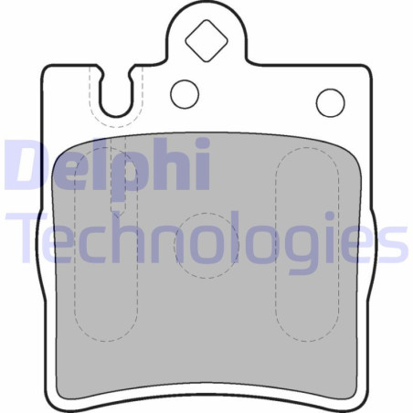 DELPHI LP1618 Plaquettes de frein Arrière pour