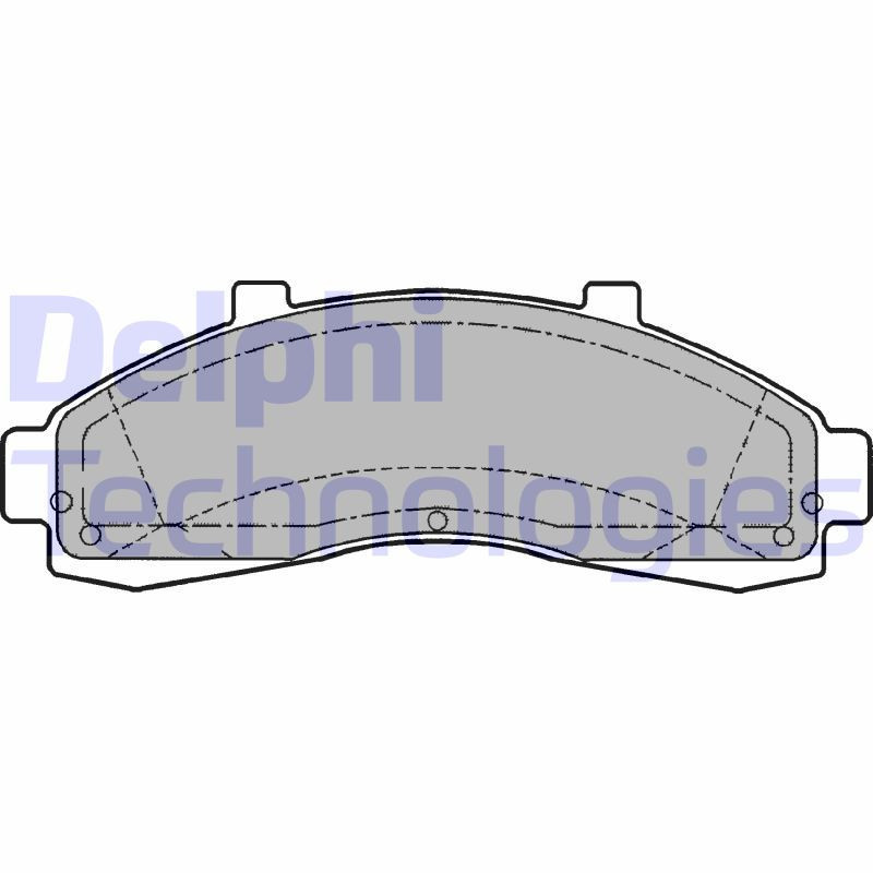 DELPHI LP1625 Pastiglie freno Anteriore per
