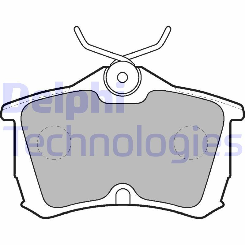 DELPHI LP1626 Brake Pads Set Rear for
