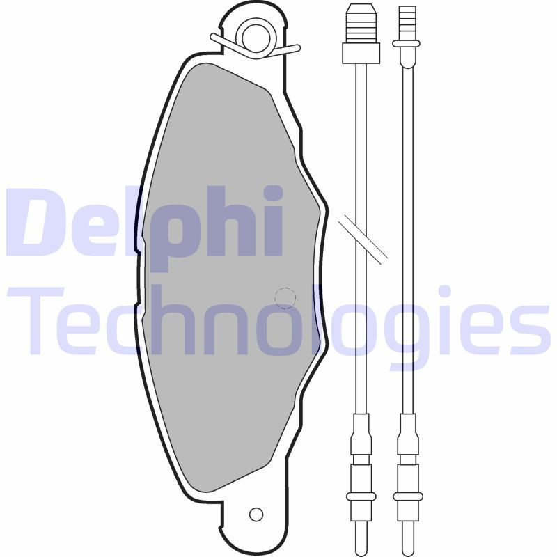 DELPHI LP1629 Pastillas de freno Delantero para