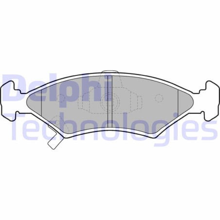 DELPHI LP1630 Pastiglie freno Anteriore per