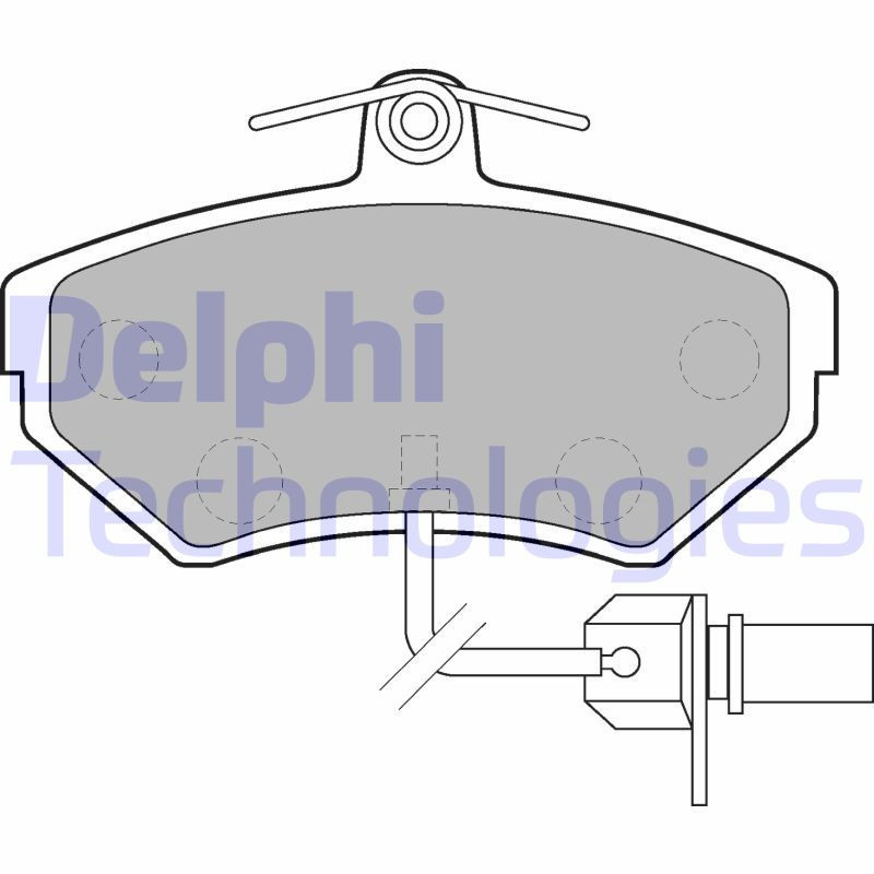 DELPHI LP1631 Pastillas de freno Delantero para