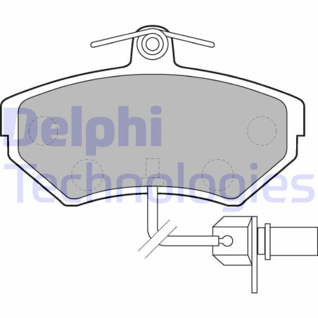 DELPHI LP1631 Brzdové platničky Predné pre