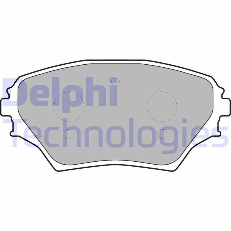 DELPHI LP1632 Pastillas de freno Delantero para