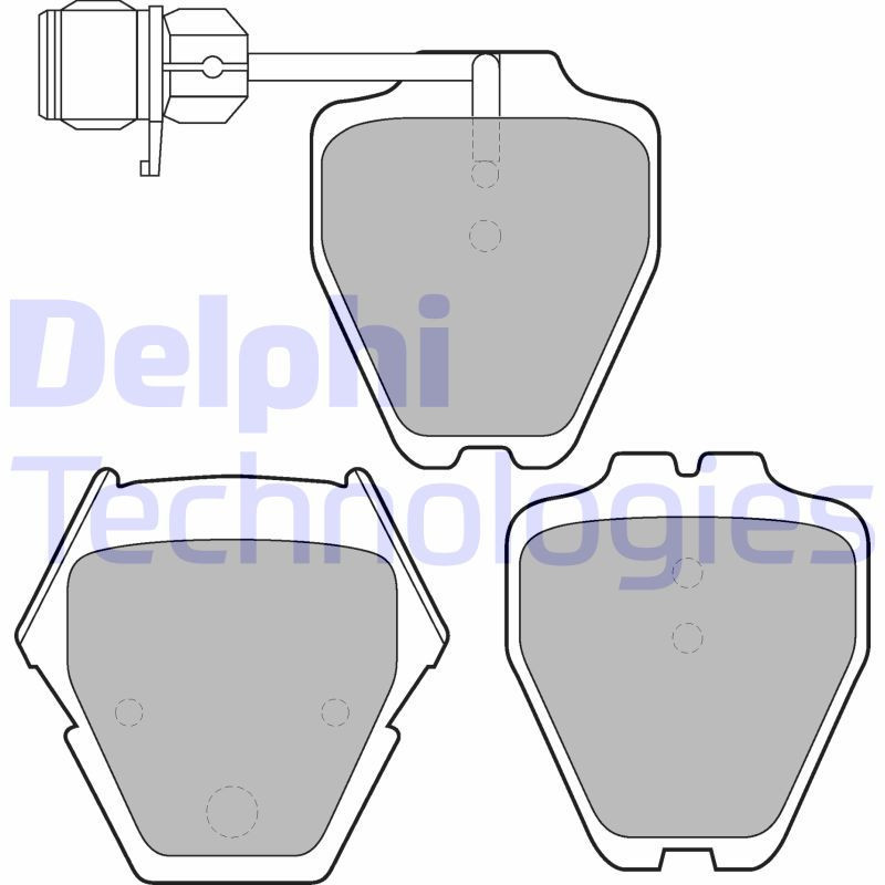 DELPHI LP1633 Plaquettes de frein Avant pour