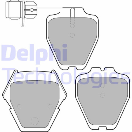 DELPHI LP1633 Plaquettes de frein Avant pour
