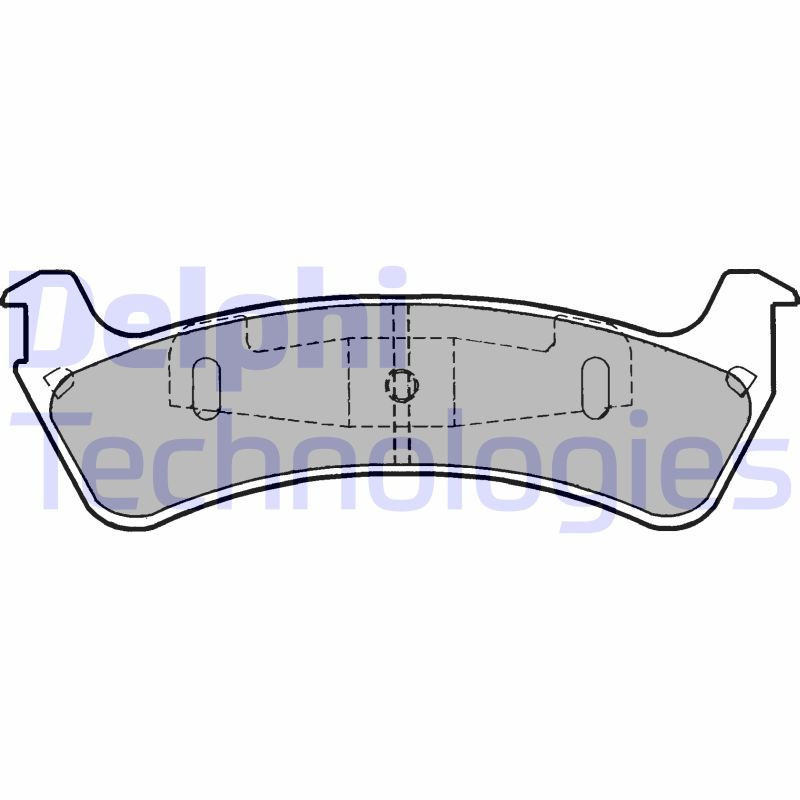 DELPHI LP1635 Brzdové platničky