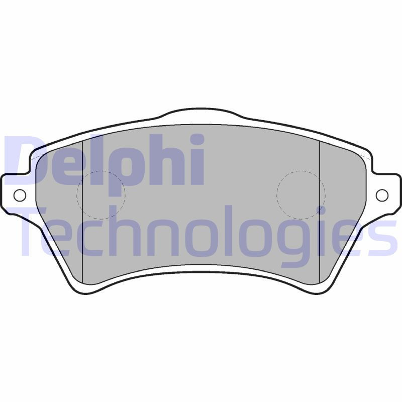 DELPHI LP1652 Klocki hamulcowe Przód dla