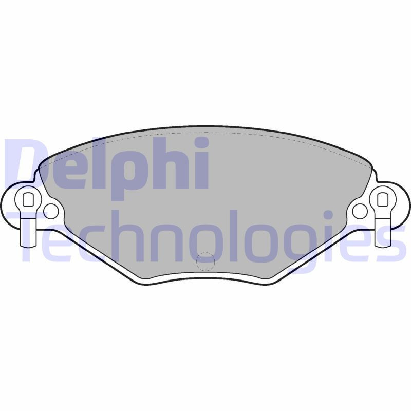 DELPHI LP1654 Klocki hamulcowe Przód dla