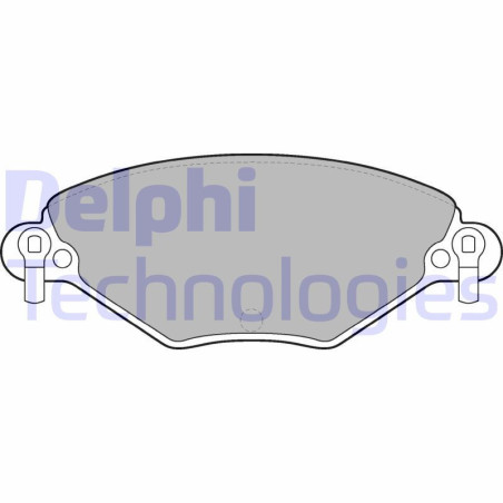 DELPHI LP1654 Pastillas de freno Delantero para