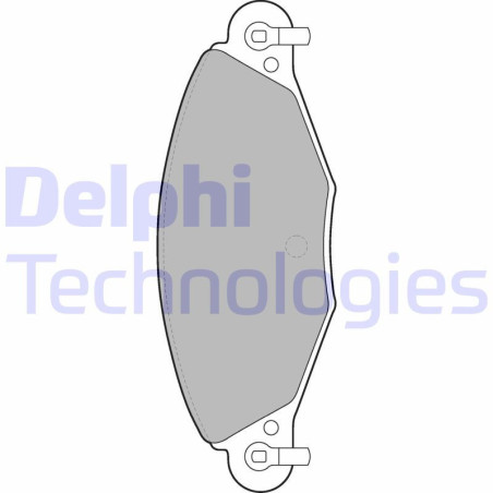 DELPHI LP1655 Klocki hamulcowe Przód dla
