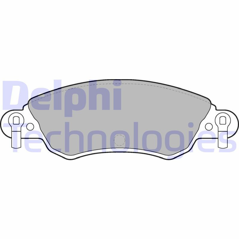 DELPHI LP1656 Brzdové platničky Predné pre