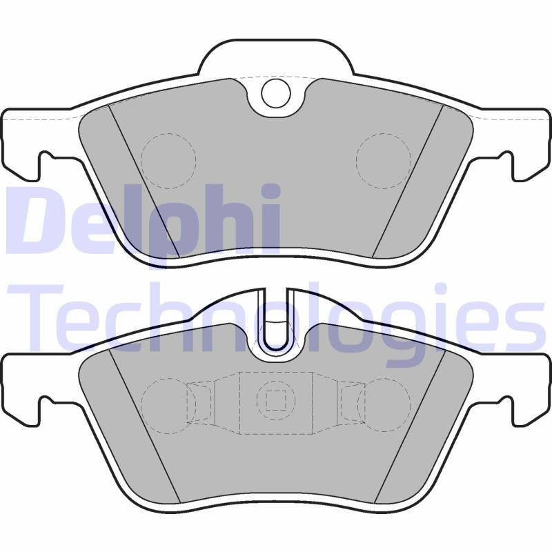 DELPHI LP1657 Brzdové platničky Predné pre