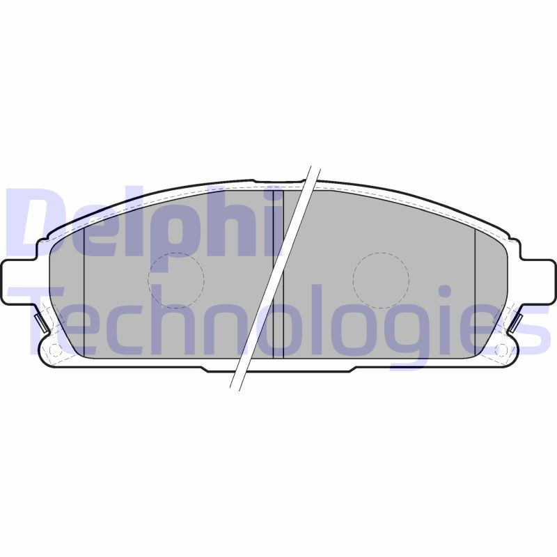 DELPHI LP1659 Brzdové platničky Predné pre