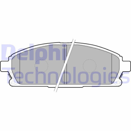 DELPHI LP1659 Brzdové platničky Predné pre