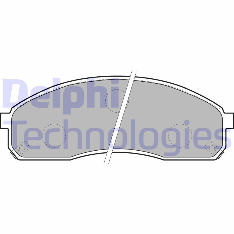 DELPHI LP1671 Pastiglie freno Anteriore per