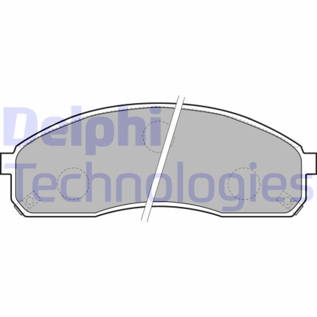 DELPHI LP1671 Brake Pads Set Front for