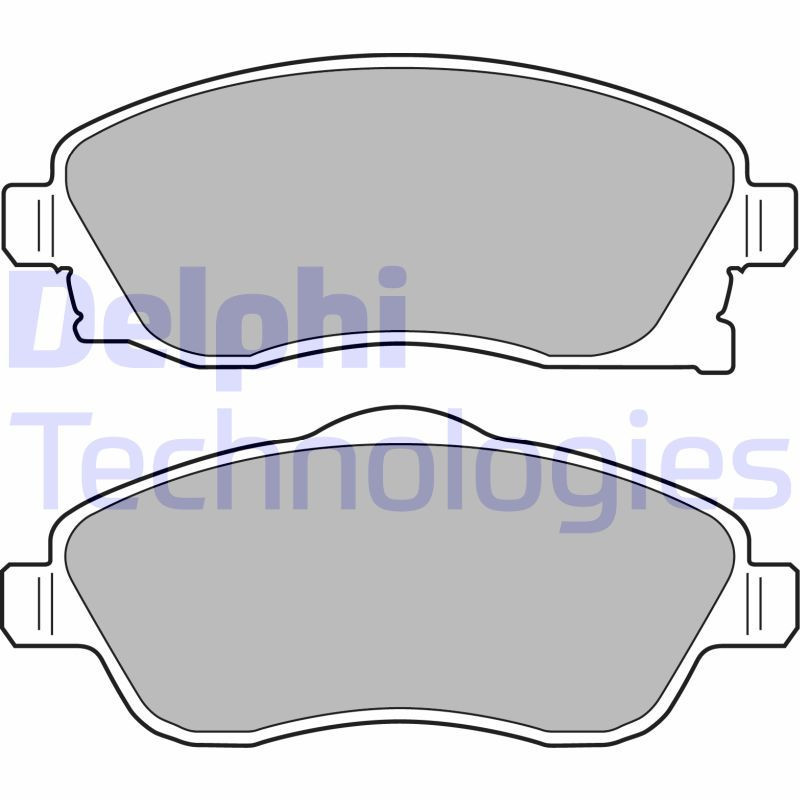 DELPHI LP1676 Brake Pads Set Front for