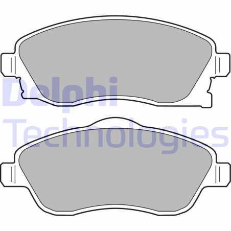 DELPHI LP1676 Brake Pads Set Front for