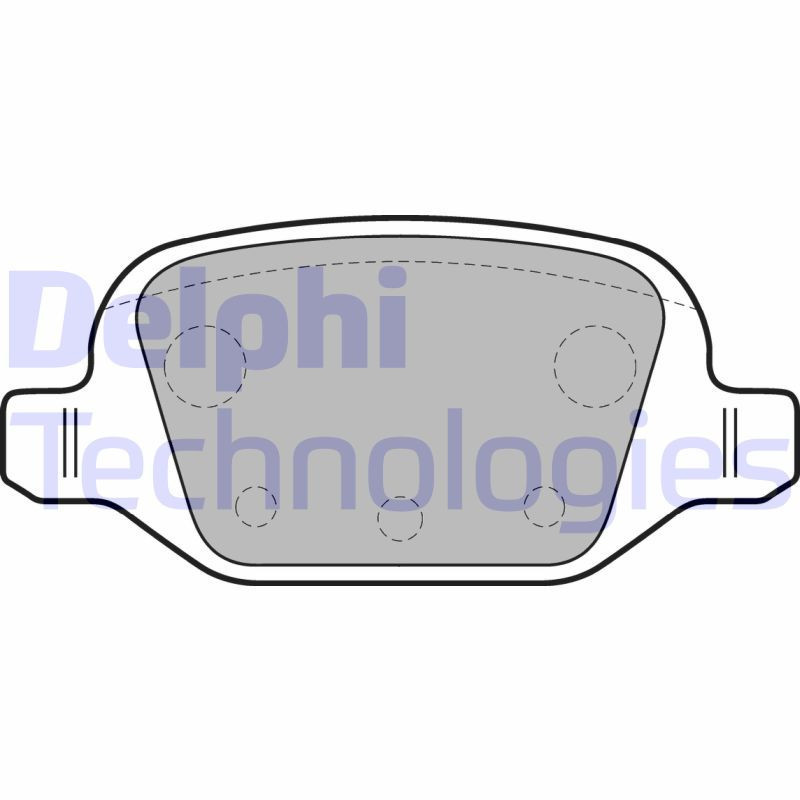 DELPHI LP1678 Pastillas de freno Trasero para
