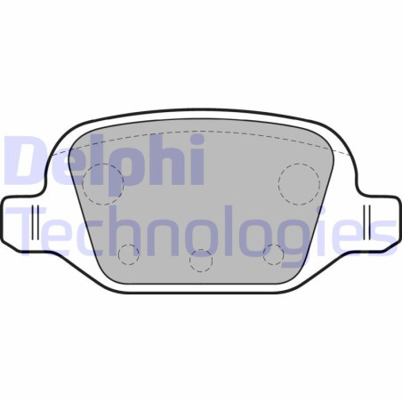 DELPHI LP1678 Brake Pads Set Rear for