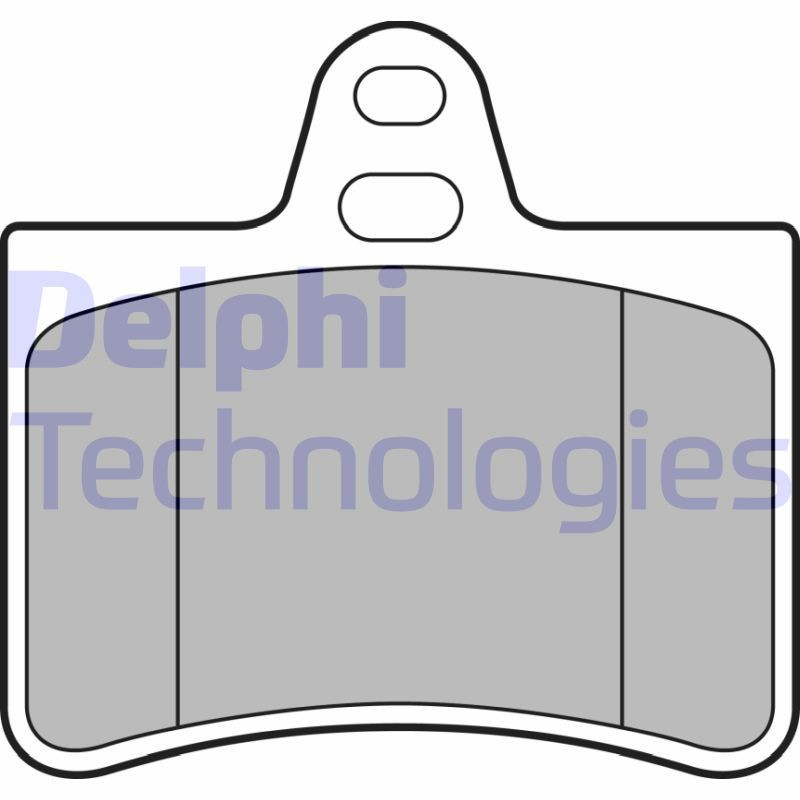 DELPHI LP1680 Brzdové platničky Zadné pre
