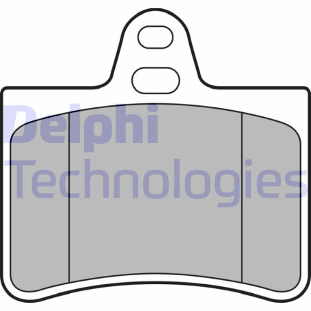 DELPHI LP1680 Brzdové platničky Zadné pre