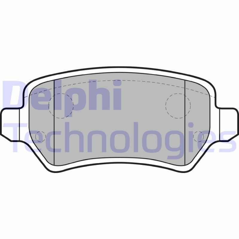 DELPHI LP1681 Brzdové platničky Zadné pre
