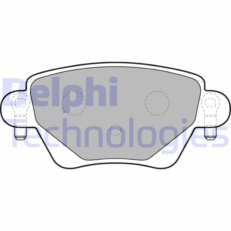 DELPHI LP1682 Brzdové destičky Zadní pro