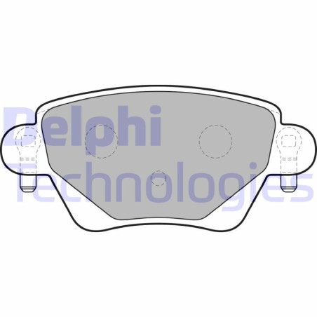DELPHI LP1682 Brzdové platničky Zadné pre