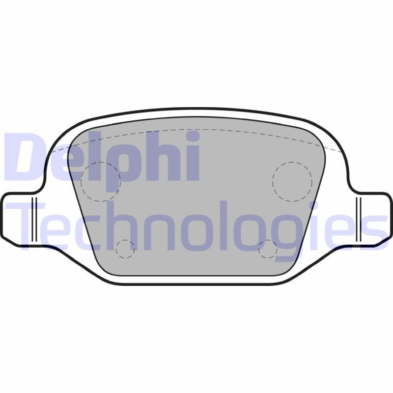 DELPHI LP1685 Pastiglie freno Posteriore per