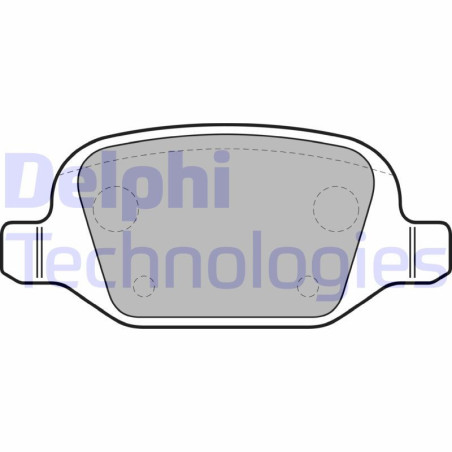 DELPHI LP1685 Pastiglie freno Posteriore per