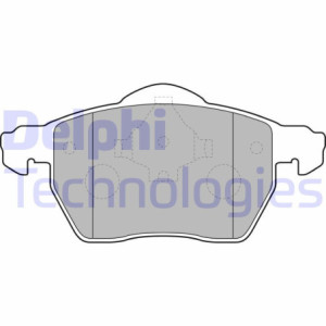 DELPHI LP1687 Pastiglie freno Anteriore per