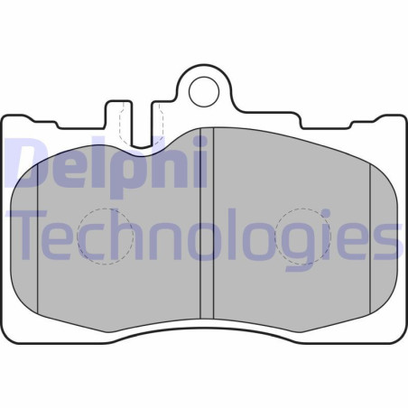 DELPHI LP1689 Pastiglie freno Anteriore per