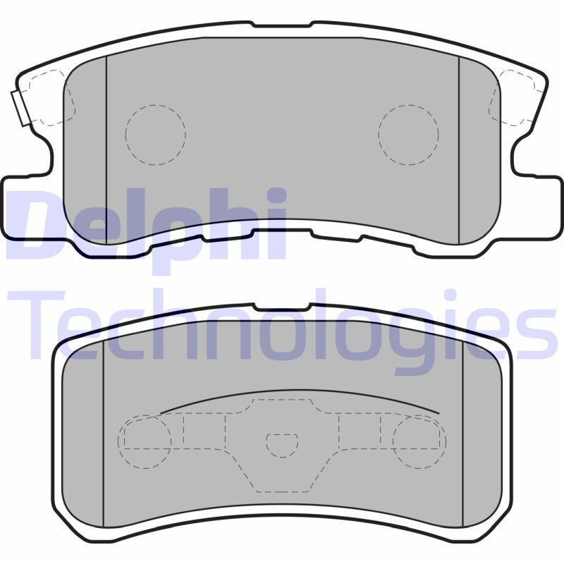 DELPHI LP1691 Brake Pads Set Rear for