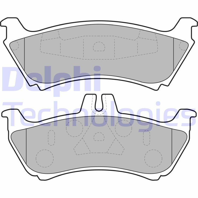 DELPHI LP1692 Plaquettes de frein Arrière pour
