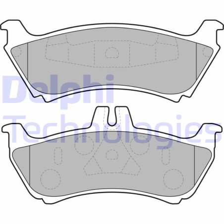 DELPHI LP1692 Plaquettes de frein Arrière pour