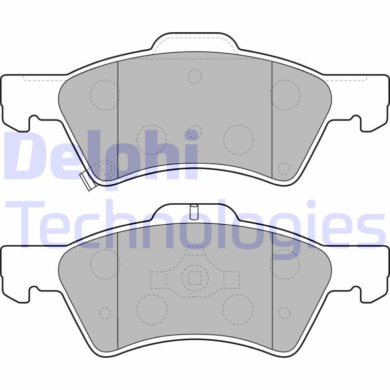 DELPHI LP1693 Brake Pads Set Front for