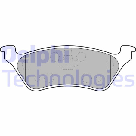 DELPHI LP1694 Plaquettes de frein Arrière pour