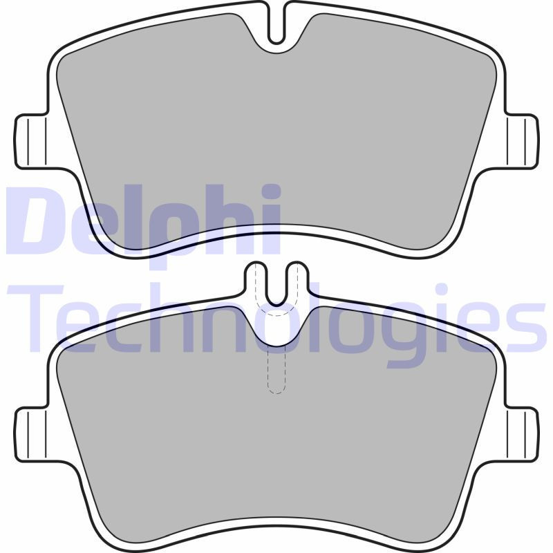 DELPHI LP1696 Brzdové platničky Predné pre