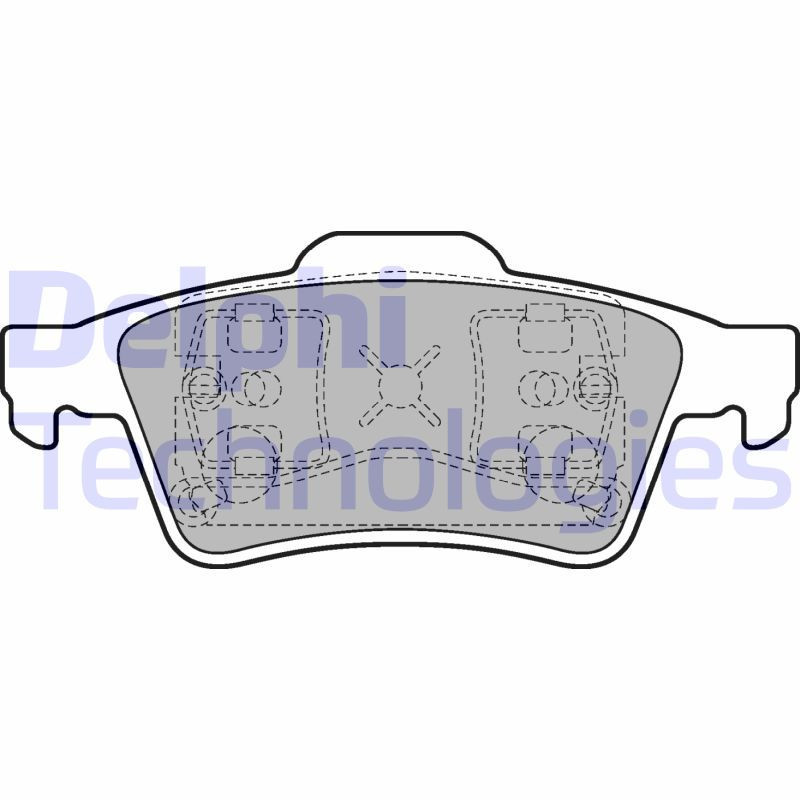 DELPHI LP1701 Brake Pads Set Rear for