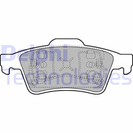 DELPHI LP1701 Pastillas de freno Trasero para