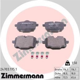 ZIMMERMANN 24703.175.1 Brake Pads