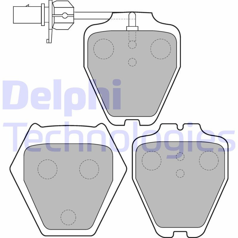 DELPHI LP1703 Klocki hamulcowe Przód dla