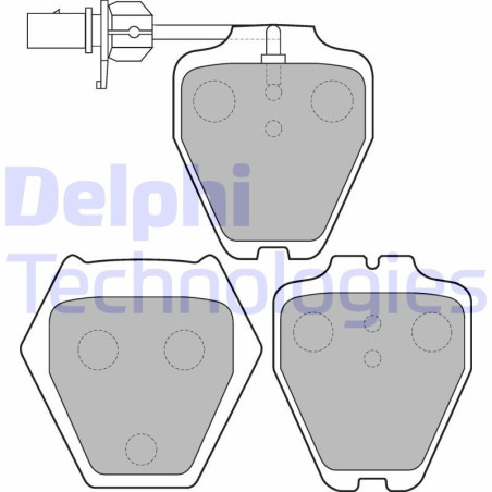 DELPHI LP1703 Pastiglie freno Anteriore per
