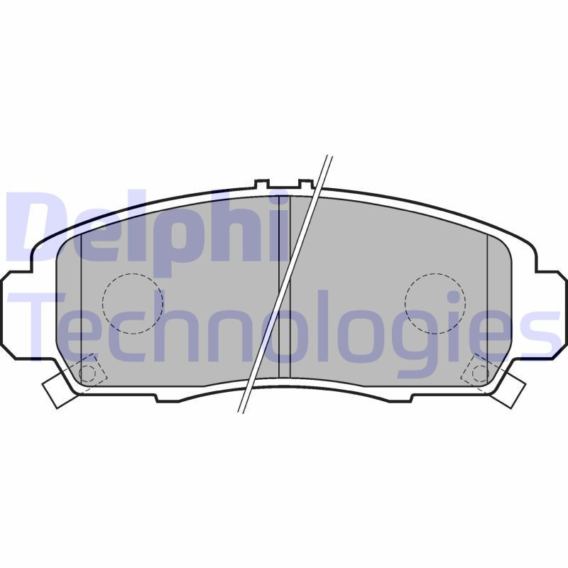 DELPHI LP1704 Brake Pads Set Front for