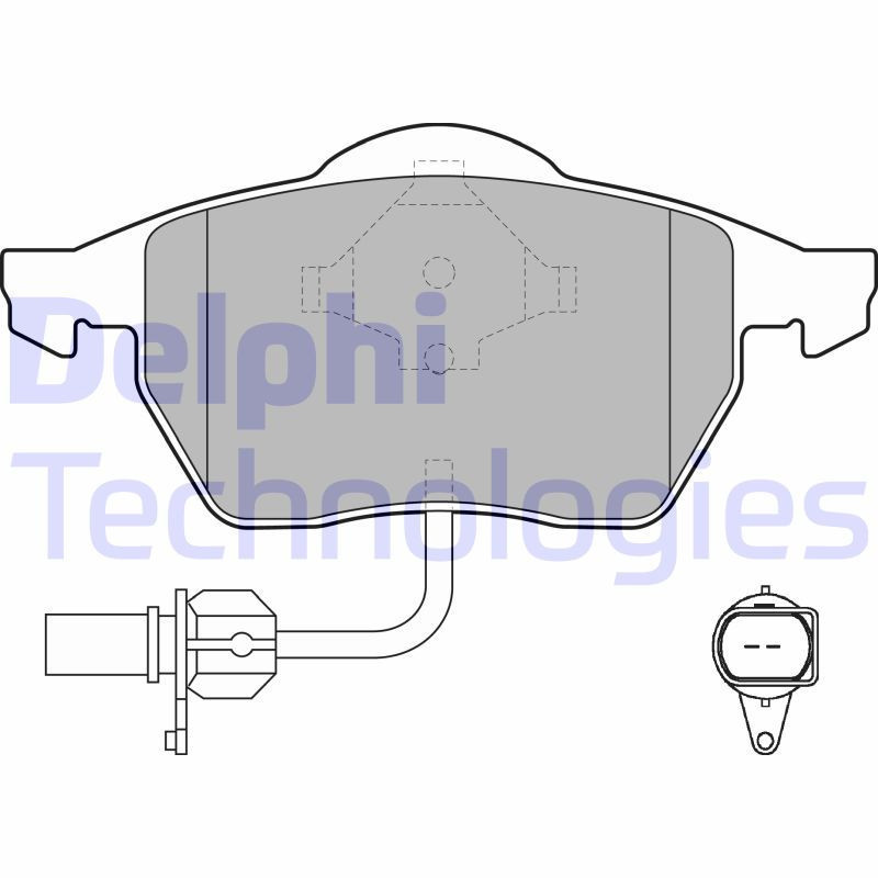 DELPHI LP1706 Pastiglie freno Anteriore per
