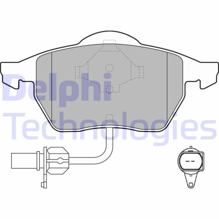DELPHI LP1706 Pastiglie freno Anteriore per