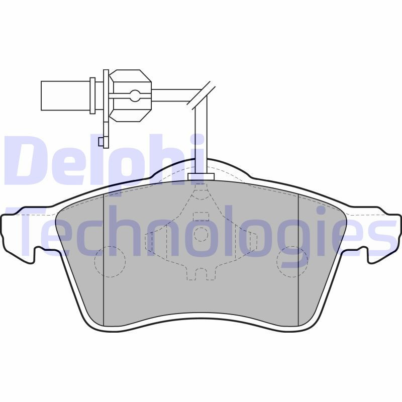 DELPHI LP1707 Brake Pads Set Front for