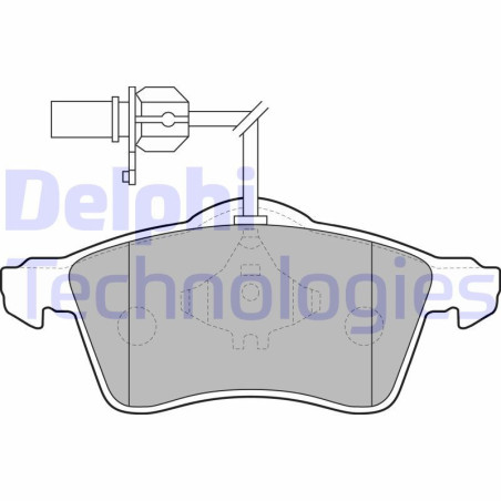 DELPHI LP1707 Pastiglie freno Anteriore per